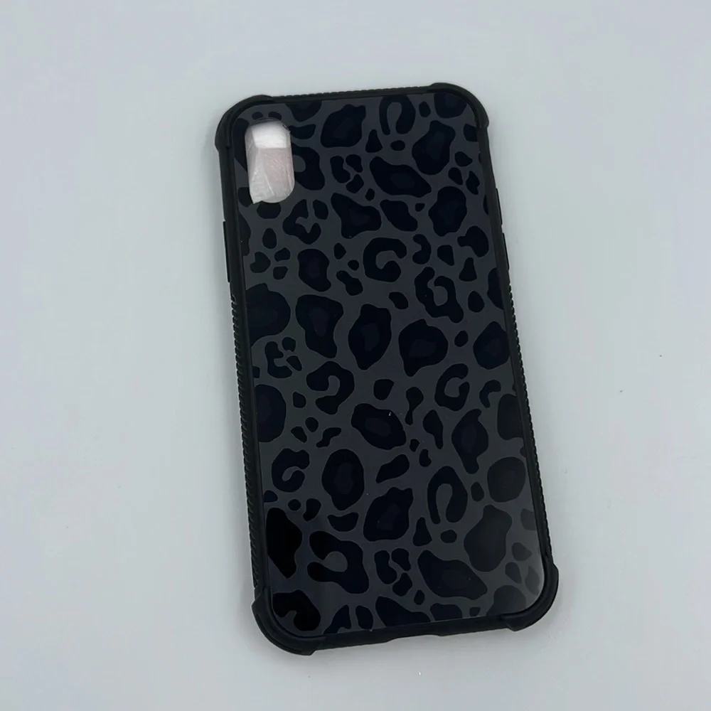Black Cheetah Print Phone Case -IPhoneX
